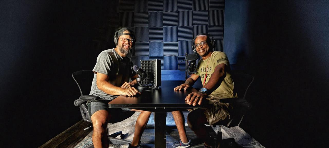 Podcast studio Granbury TX — recording setup